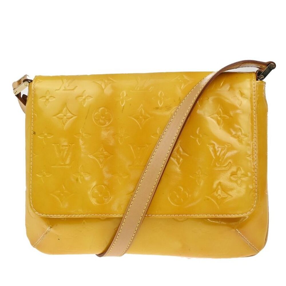 Louis Vuitton Thompson Street Monogram Vernis Yellow Patent_Leather Handbag